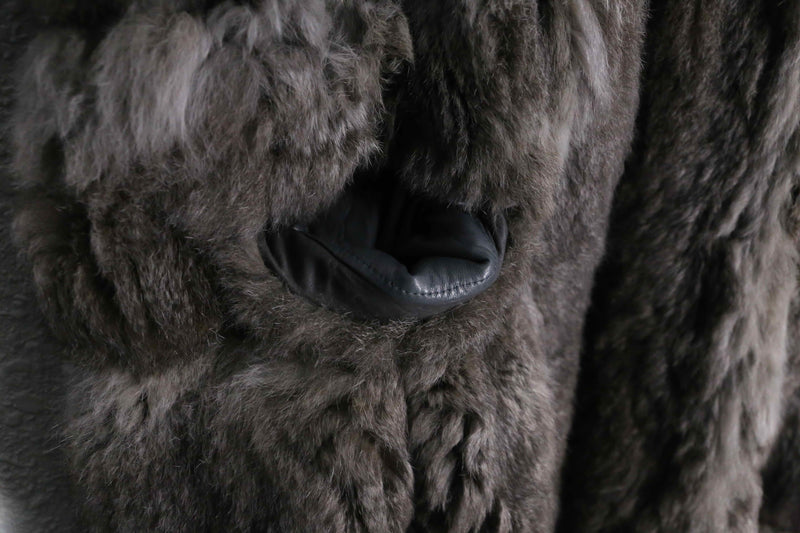 1970-80 real fur long vest coat