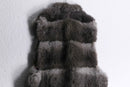 1970-80 real fur long vest coat