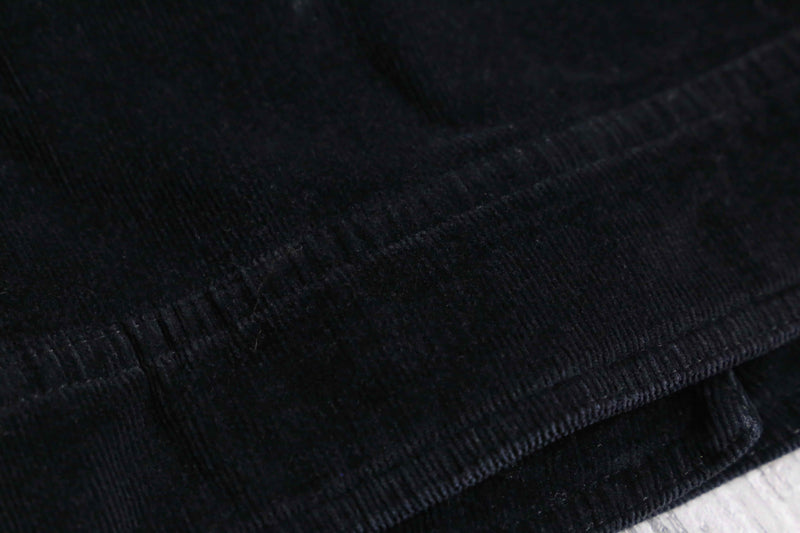 “Burberry” black corduroy tracker jacket