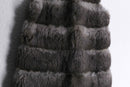 1970-80 real fur long vest coat