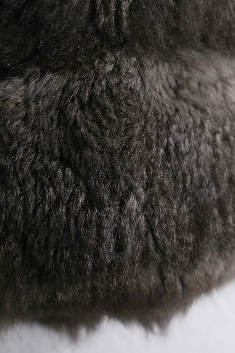 1970-80 real fur long vest coat