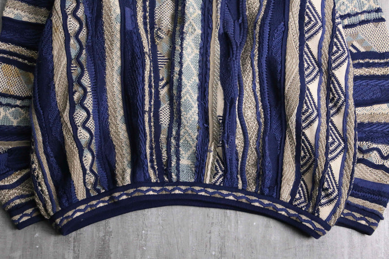 "TUNDRA" Deep Lake cotton 3D knit
