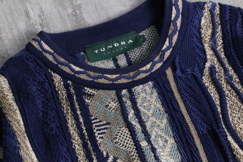 "TUNDRA" Deep Lake cotton 3D knit