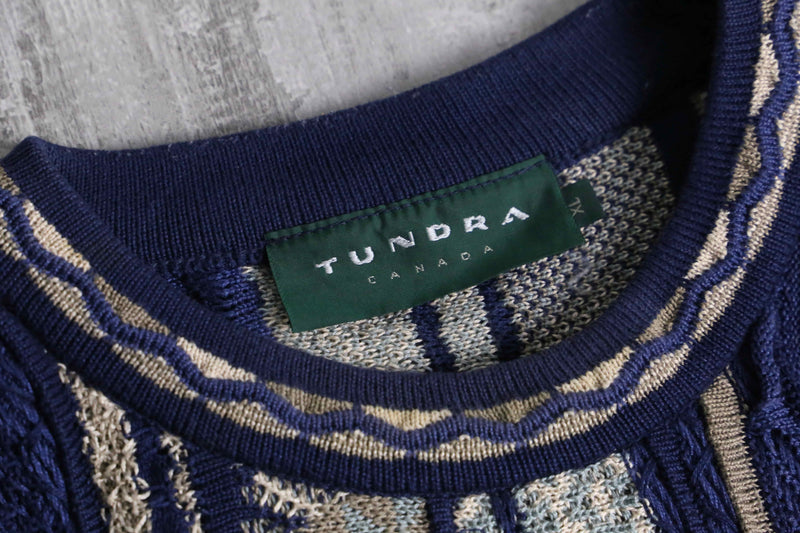 "TUNDRA" Deep Lake cotton 3D knit