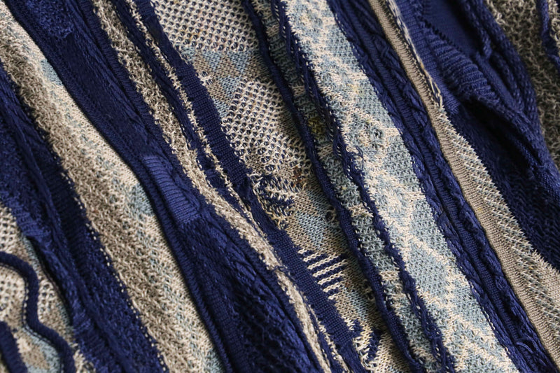 "TUNDRA" Deep Lake cotton 3D knit
