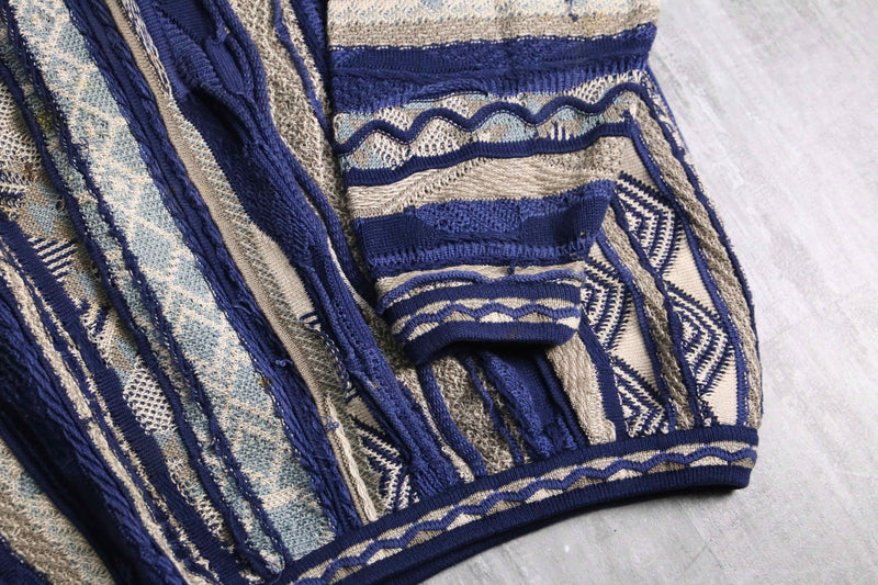 "TUNDRA" Deep Lake cotton 3D knit