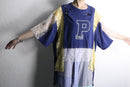 "Re:make" lace&ribbon patchwork damage Tee