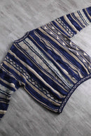 "TUNDRA" Deep Lake cotton 3D knit