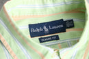 “Ralph Lauren” pale green stripe shirt