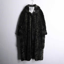 vintage leopard long fur gown coat