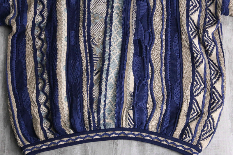 "TUNDRA" Deep Lake cotton 3D knit