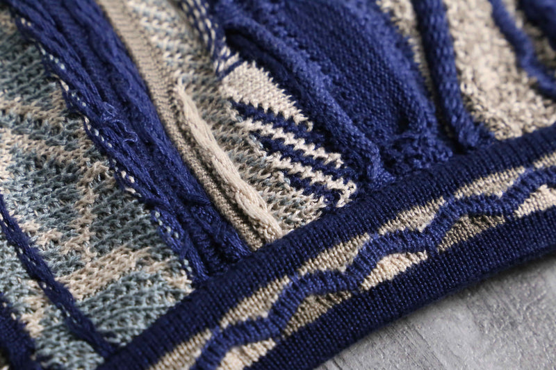 "TUNDRA" Deep Lake cotton 3D knit