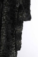 vintage leopard long fur gown coat
