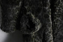 vintage leopard long fur gown coat