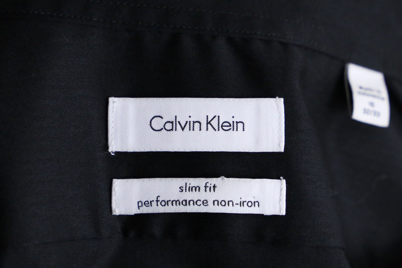 “Calvin Klein” black cotton L/S  shirt