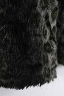vintage leopard long fur gown coat