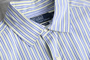 “Polo by Ralph Lauren” blue × green stripe  shirt