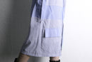 "Re:make" stripe shirt patchwork shorts