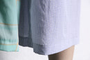 "Re:make" stripe shirt patchwork shorts