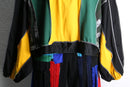 "Re:make" half zip dolman track pullover