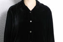 black color velour shirt