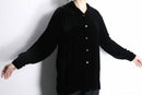 black color velour shirt