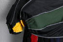 "Re:make" half zip dolman track pullover