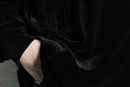 black color velour shirt