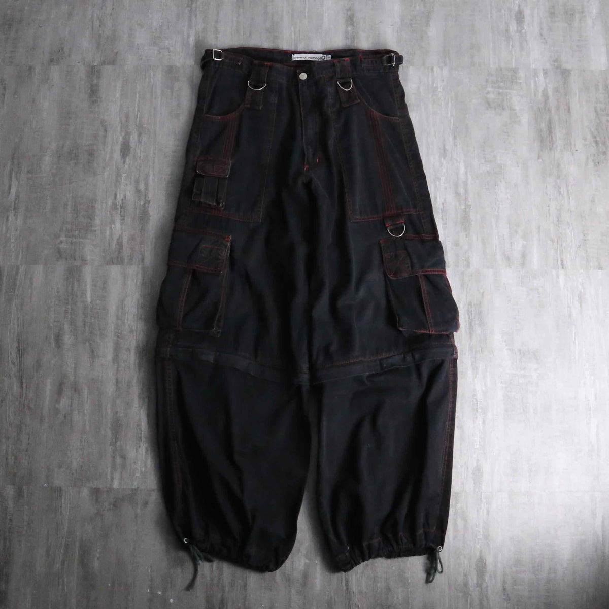 パンツ mulch gimmick cargo wide pants mulch gimmick cargo wide pants