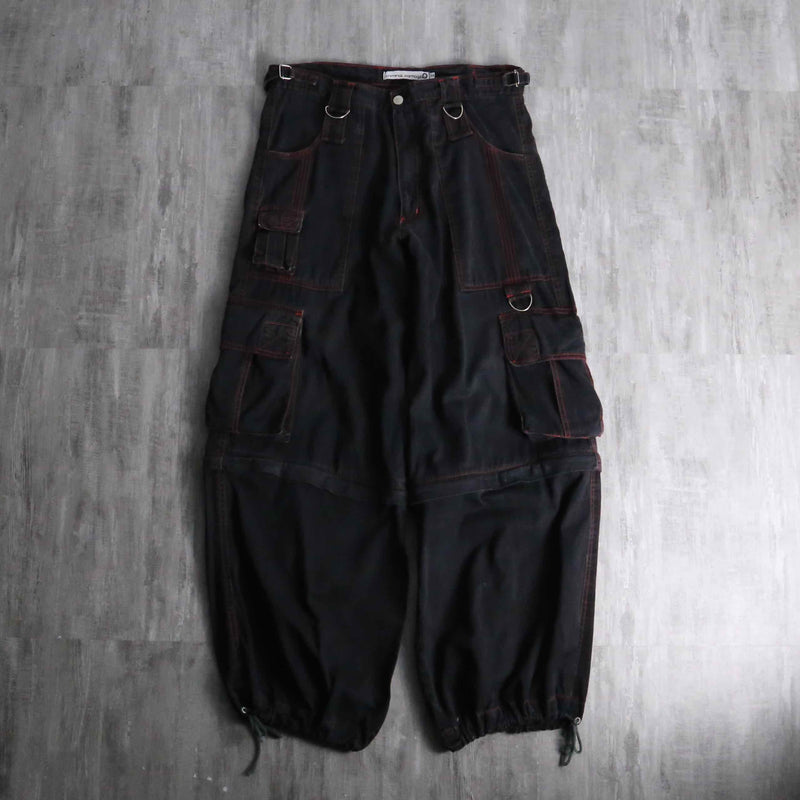 1990-00s mulch gimmick wide convertible pants