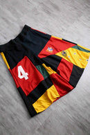 "Re:make" sweat×track three-quarter 袴 shorts