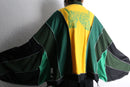 "Re:make" half zip dolman track pullover