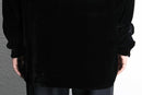black color velour shirt