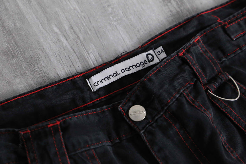 1990-00s mulch gimmick wide convertible pants