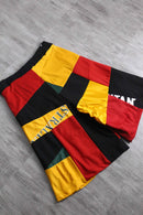 "Re:make" sweat×track three-quarter 袴 shorts