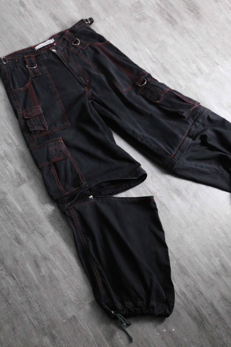 1990-00s mulch gimmick wide convertible pants
