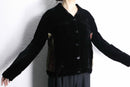 “CHICO'S” oriental panel velour tracker jacket