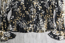 botanical sheer frill wrinkle shirt