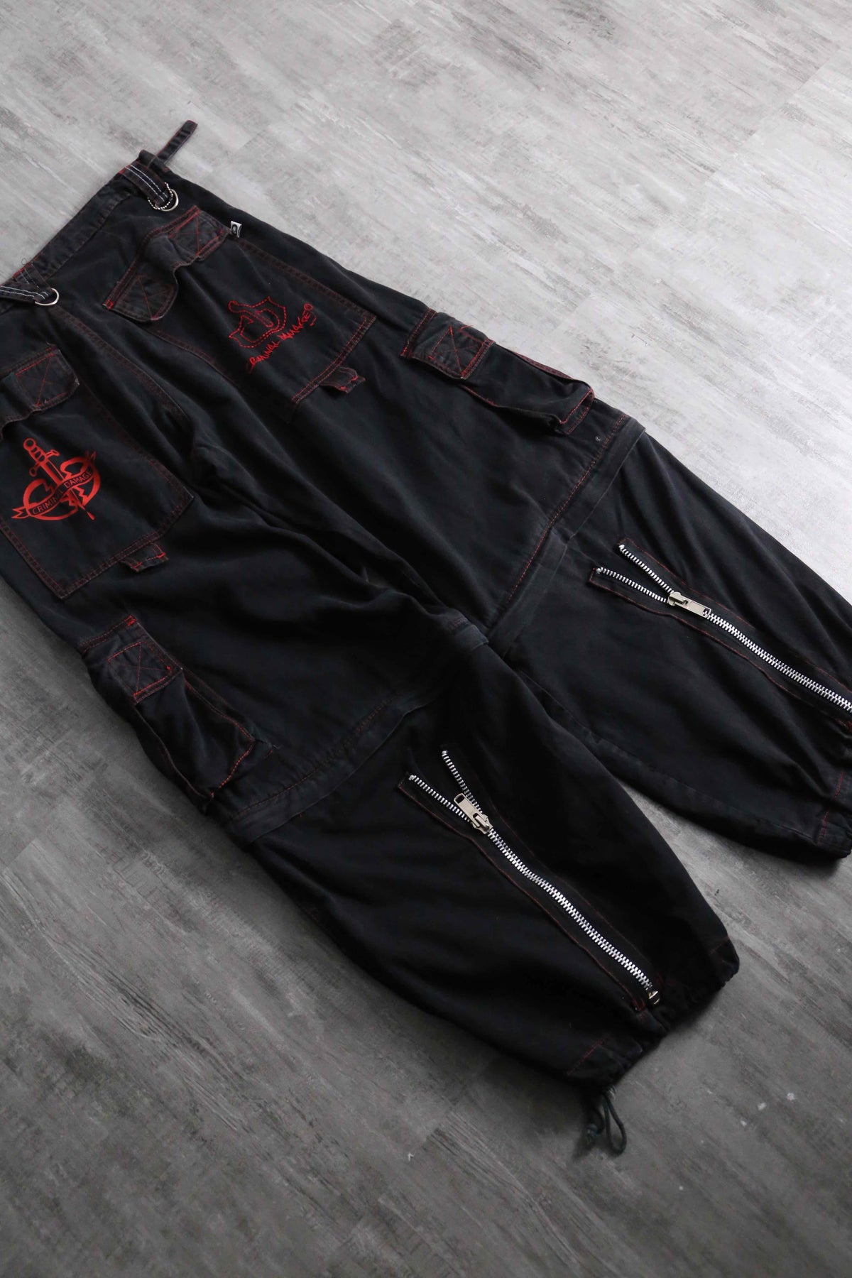パンツ mulch gimmick cargo wide pants mulch gimmick cargo wide pants