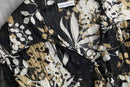 botanical sheer frill wrinkle shirt