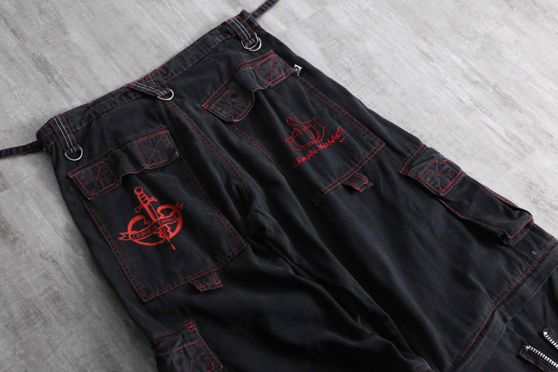1990-00s mulch gimmick wide convertible pants