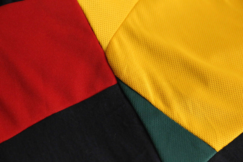 "Re:make" sweat×track three-quarter 袴 shorts
