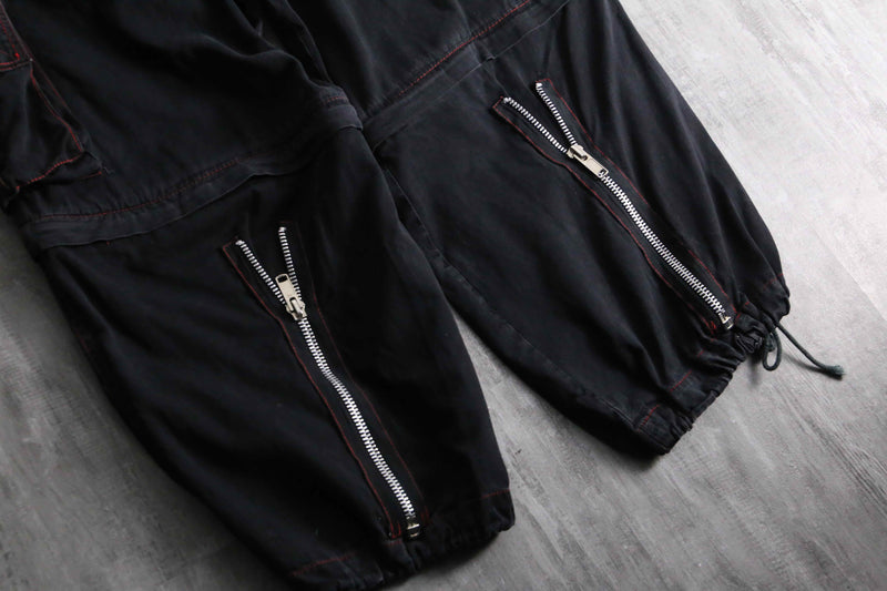 1990-00s mulch gimmick wide convertible pants