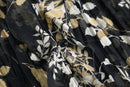 botanical sheer frill wrinkle shirt