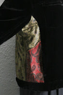 “CHICO'S” oriental panel velour tracker jacket