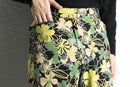 botanical pattern full length pants