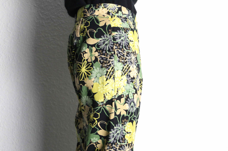 botanical pattern full length pants
