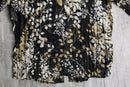 botanical sheer frill wrinkle shirt