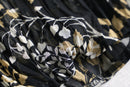 botanical sheer frill wrinkle shirt