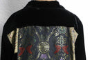 “CHICO'S” oriental panel velour tracker jacket